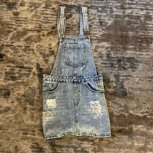 Forever 21 jean overall dress